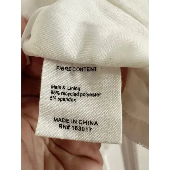 PRINCESS POLLY Martiney Twisted Tank Top White Floral Pattern Cut-Out - Sz 6 - Picture 5 of 6